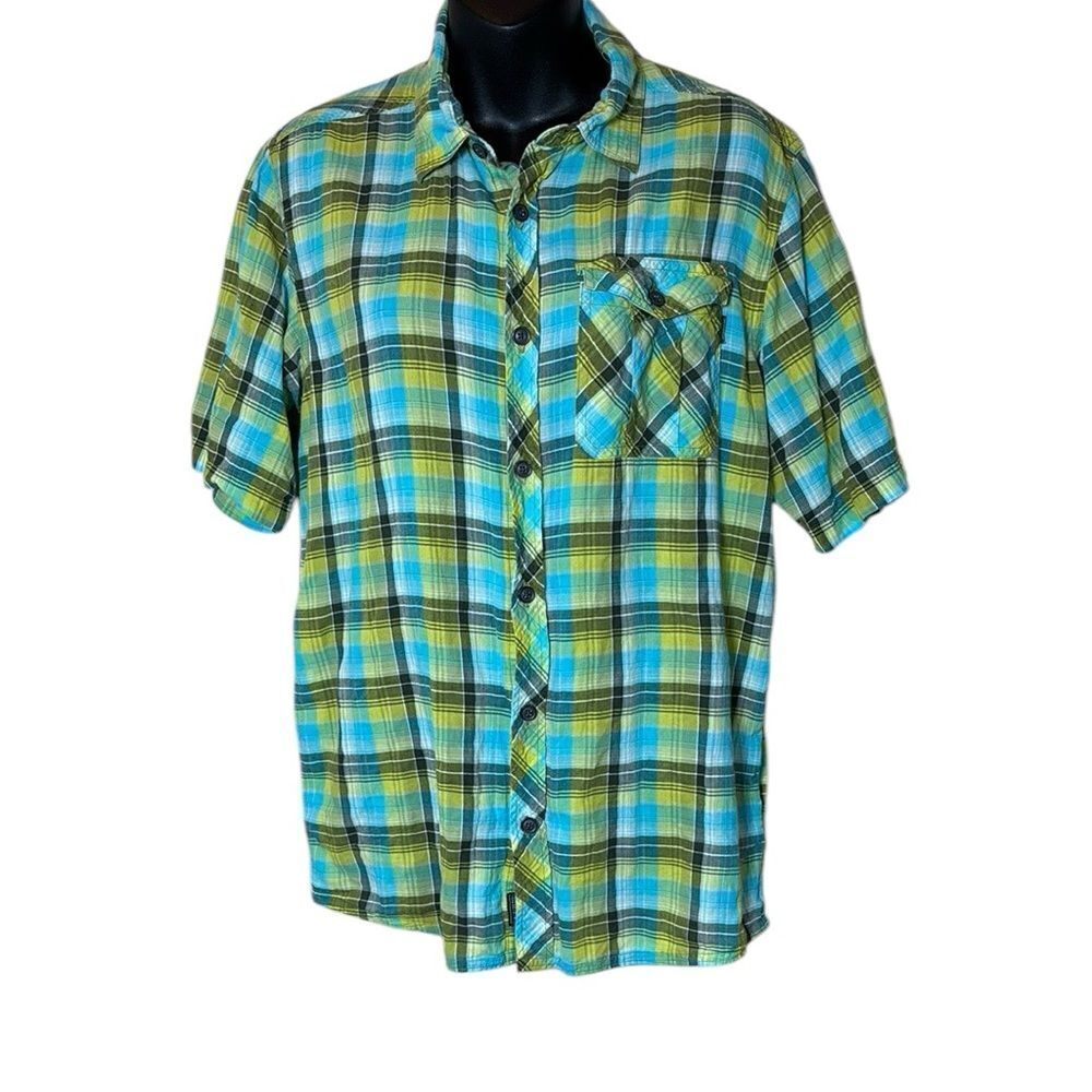 Outdoor research men’s medium jinx‎ shirt plaid button up lightweight gorpcore